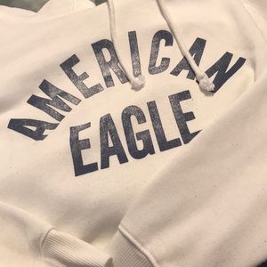 White American eagle hoodie